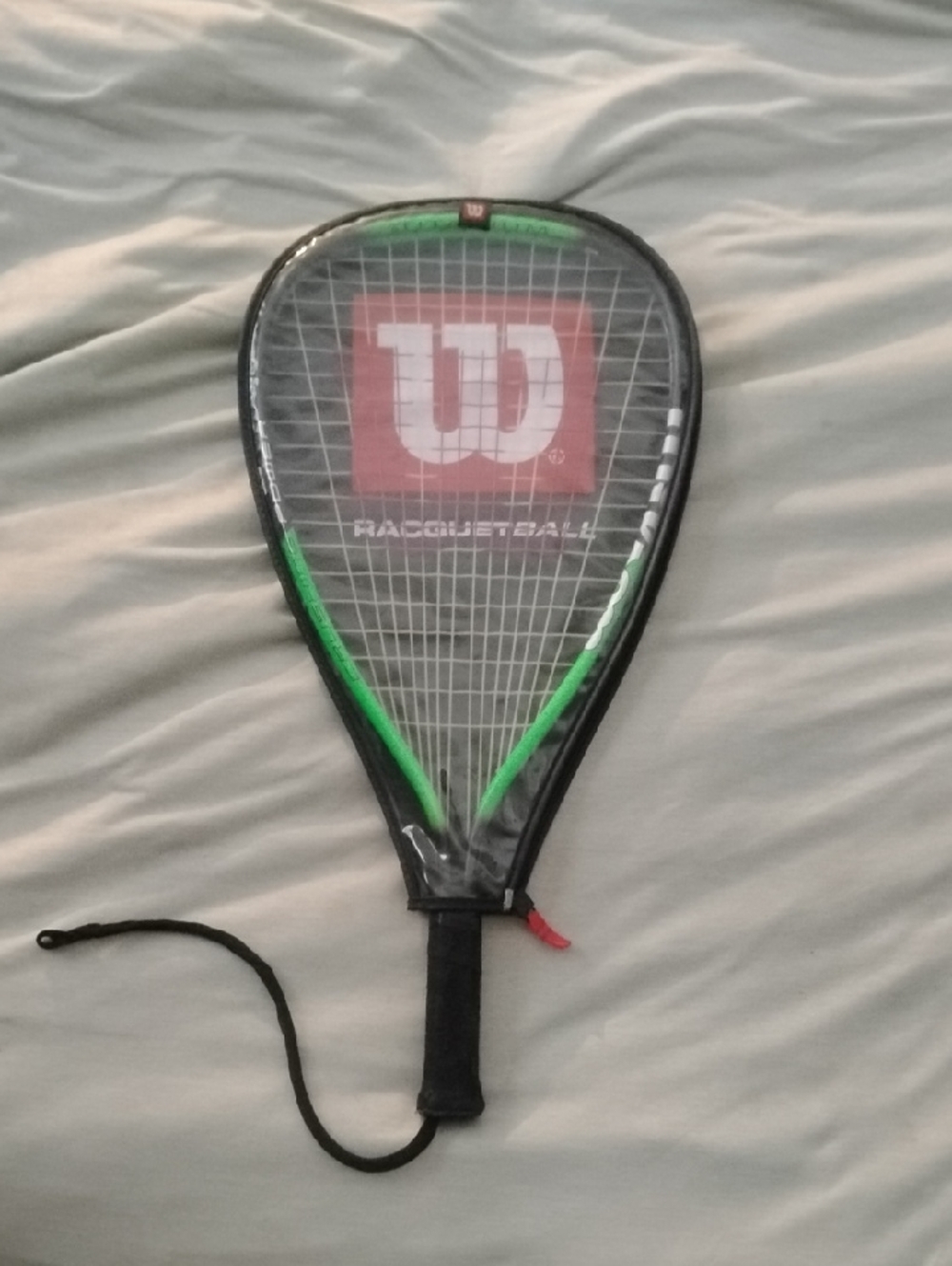 Wilson Titanium Crushing Power Racquetball Racket 3 7/8 With Cover